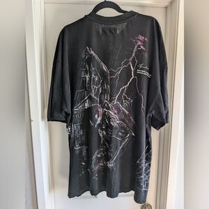 Marvel X Darc Sport Spiderman Symbiote V2 Side By Side Oversized Shirt XL
